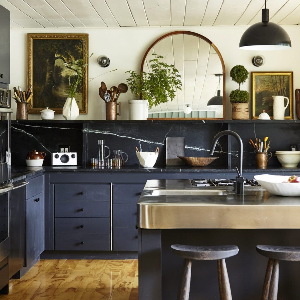 Navy Blue Vintage Kitchen